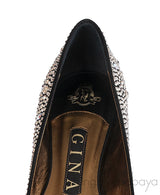 Gina Allegra Crystal Ballerina Flats