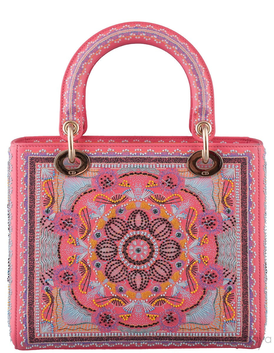 Lady Dior Multicolor Light Pearls & Thread Embroidery