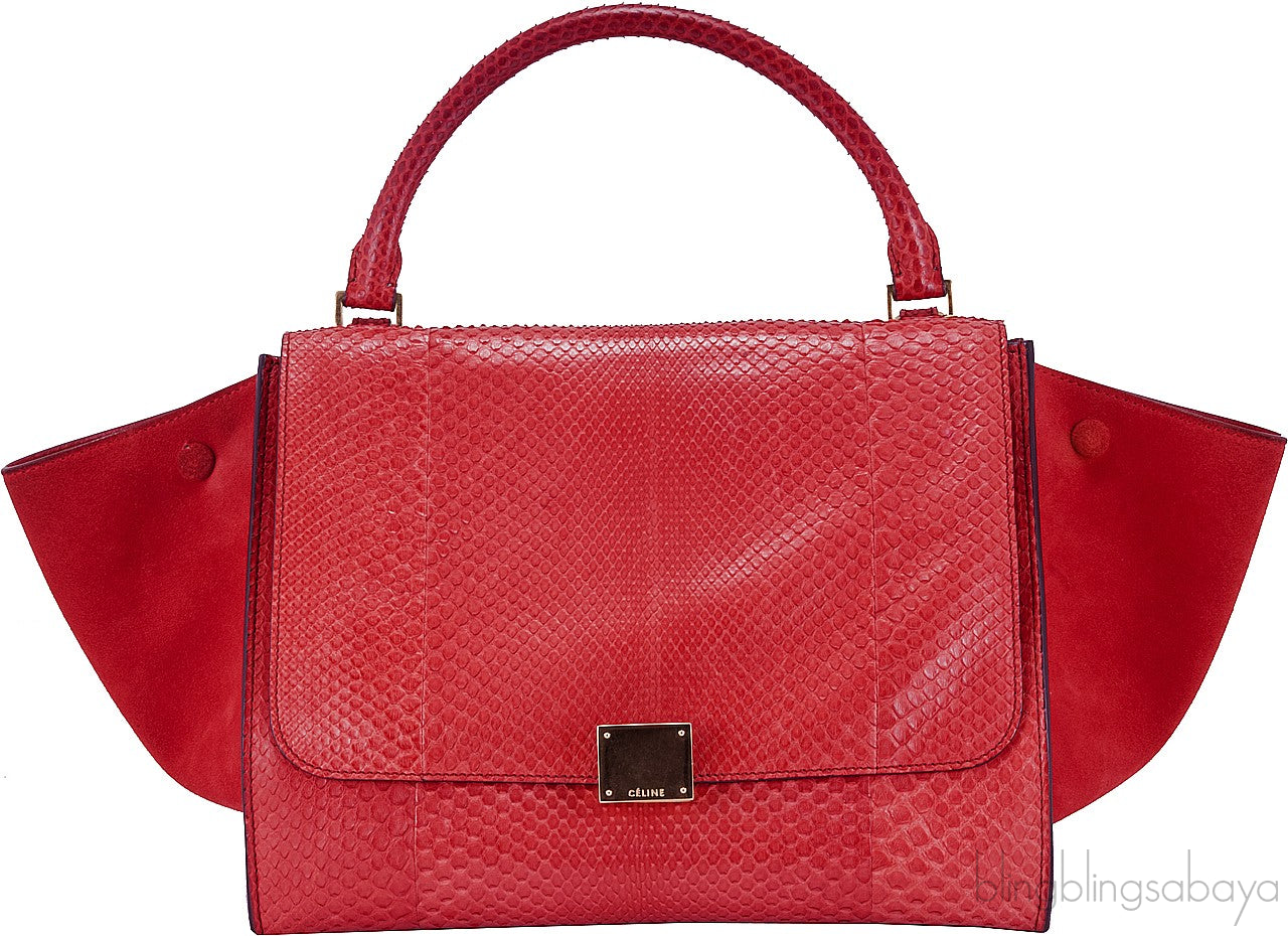 Trapeze Luggage Python Red