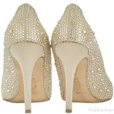 Swarovski Embellished Gold Pump