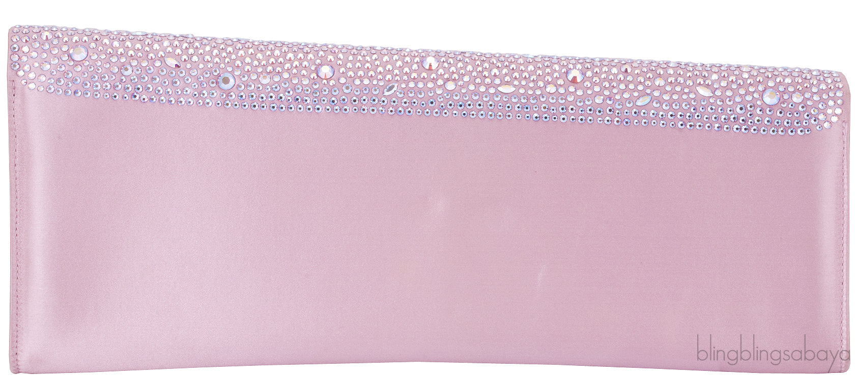 Leo Rose Purple Velvet Strass Clutch*