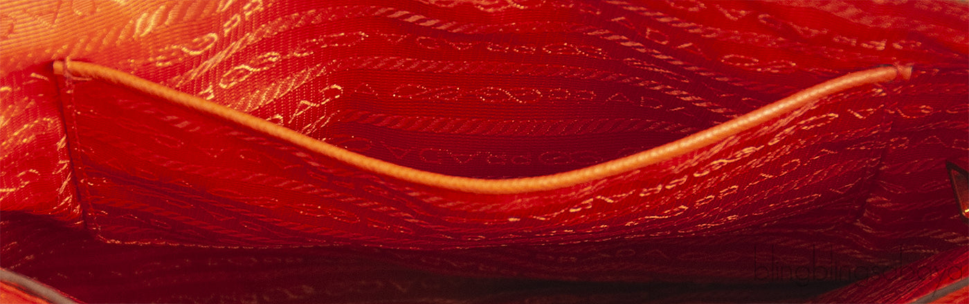 Saffiano Papaya & Mimosa Large Clutch