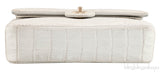 Classic Silver Metallic Crocodile Brass Matte CC