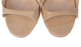 Jimmy Choo Beige Azia Strappy Leather Heels 41