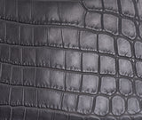 Hermes Kelly Cut Matte Grey Niloticus Crocodile PHW