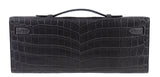 Hermes Kelly Cut Matte Grey Niloticus Crocodile PHW