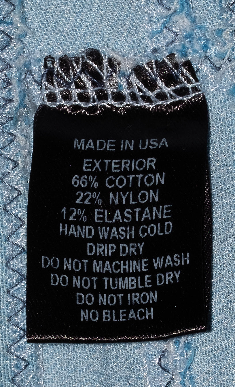 Lisa Marie Fernandez Blue Denim Bikini Set