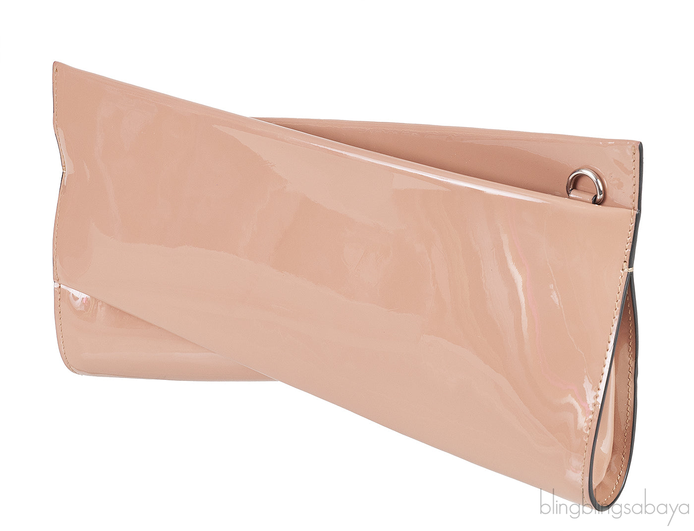 Loubitwist Patent Leather Clutch Bag