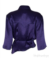 Purple Wrap Blouse