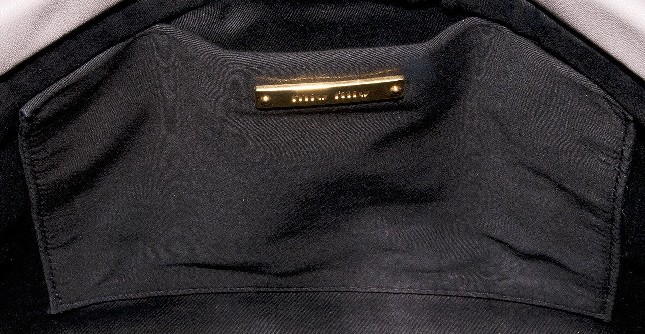 Nude Matelasse Leather Clutch