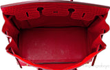 Birkin 35 Red Braise Shiny Croco