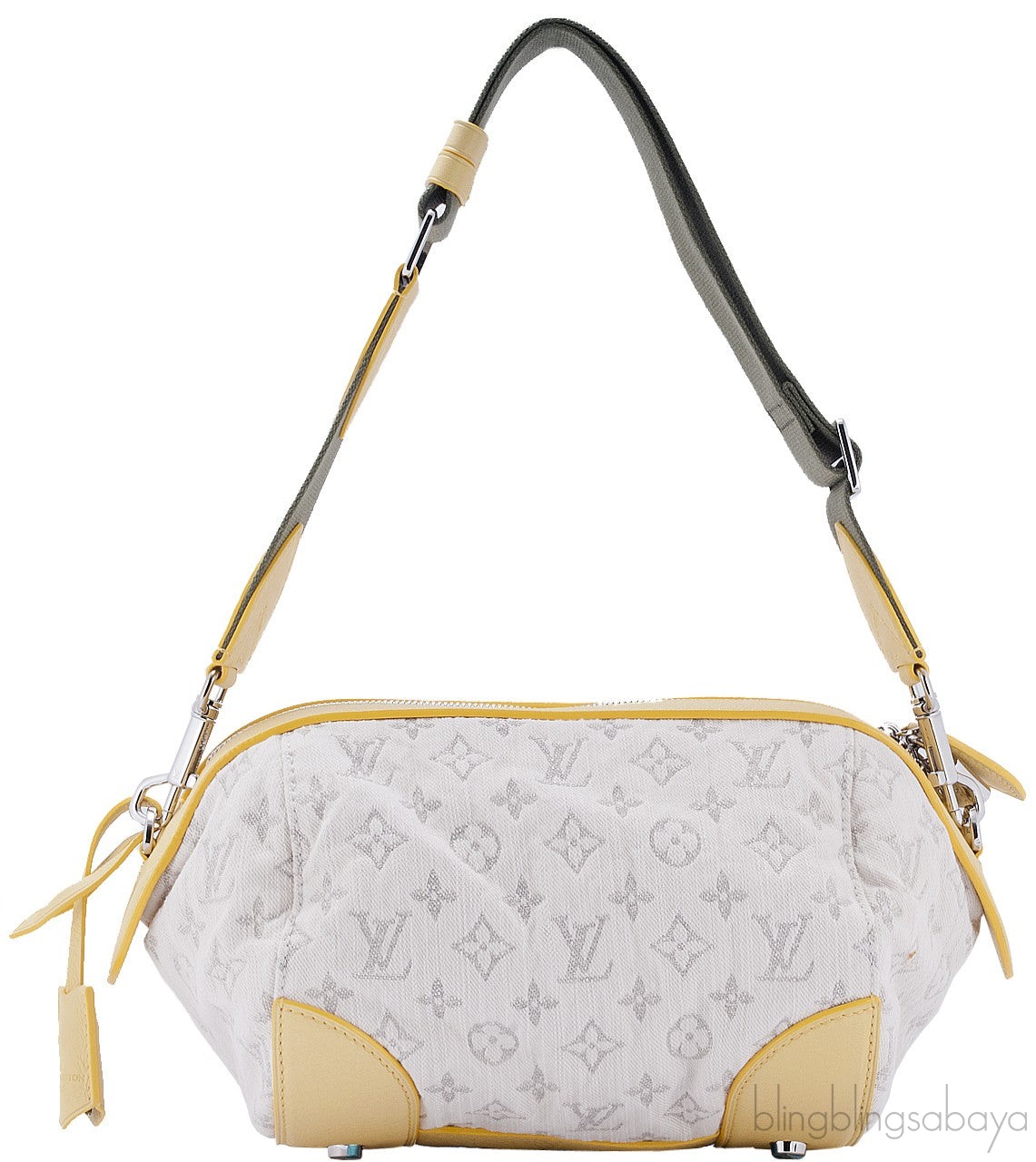 Monogram Denim Shoulder Bag