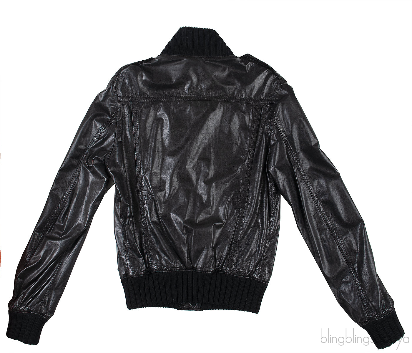 Black Leather Men\'s Jacket
