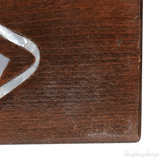 Shell Inlay Wood Clutch