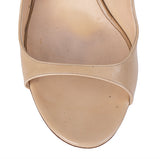 Jimmy Choo Beige Azia Strappy Leather Heels 41