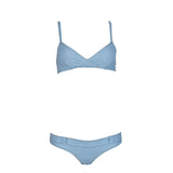 Lisa Marie Fernandez Blue Denim Bikini Set