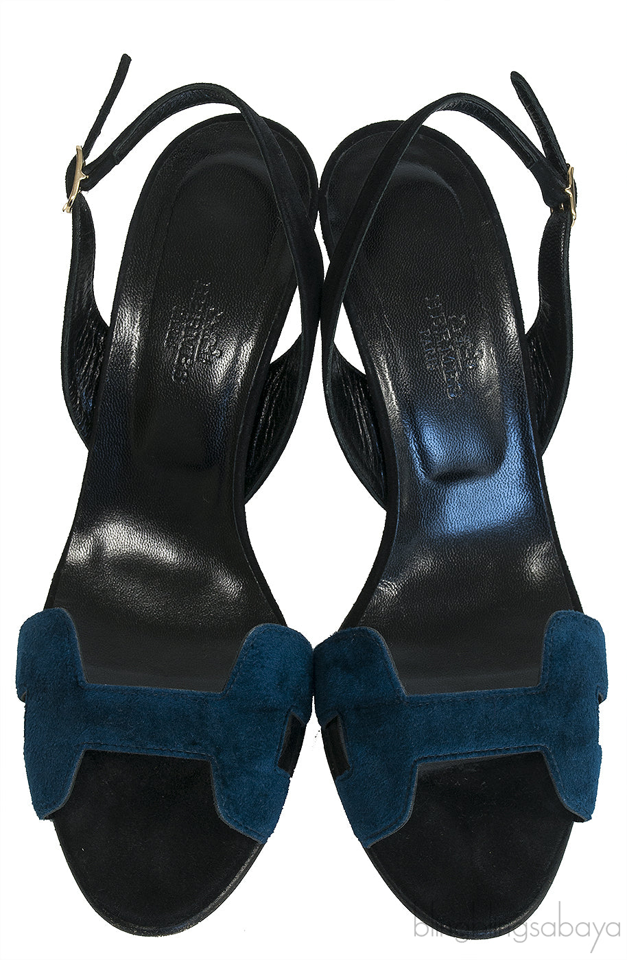 Bi-color Suede Night 90 Sandals