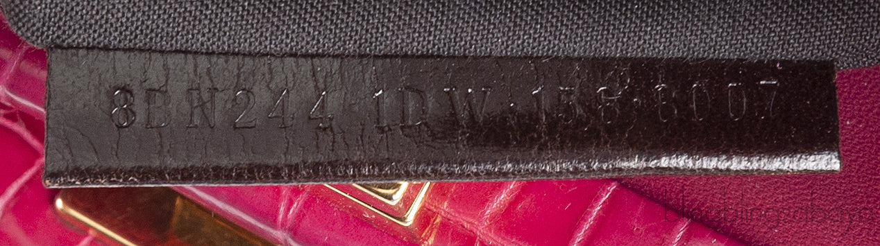 Fuchsia Crocodile Mini Peekaboo