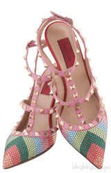 Chevron Crystal Rockstud Pump