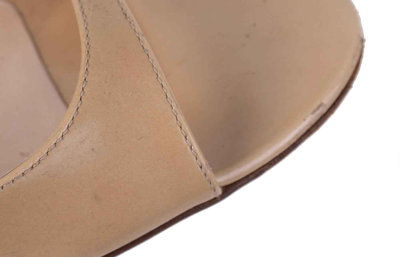 Jimmy Choo Beige Azia Strappy Leather Heels 41