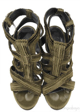 Moss Green Strappy Gladiator Sandals