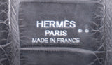 Hermes Kelly Cut Matte Grey Niloticus Crocodile PHW
