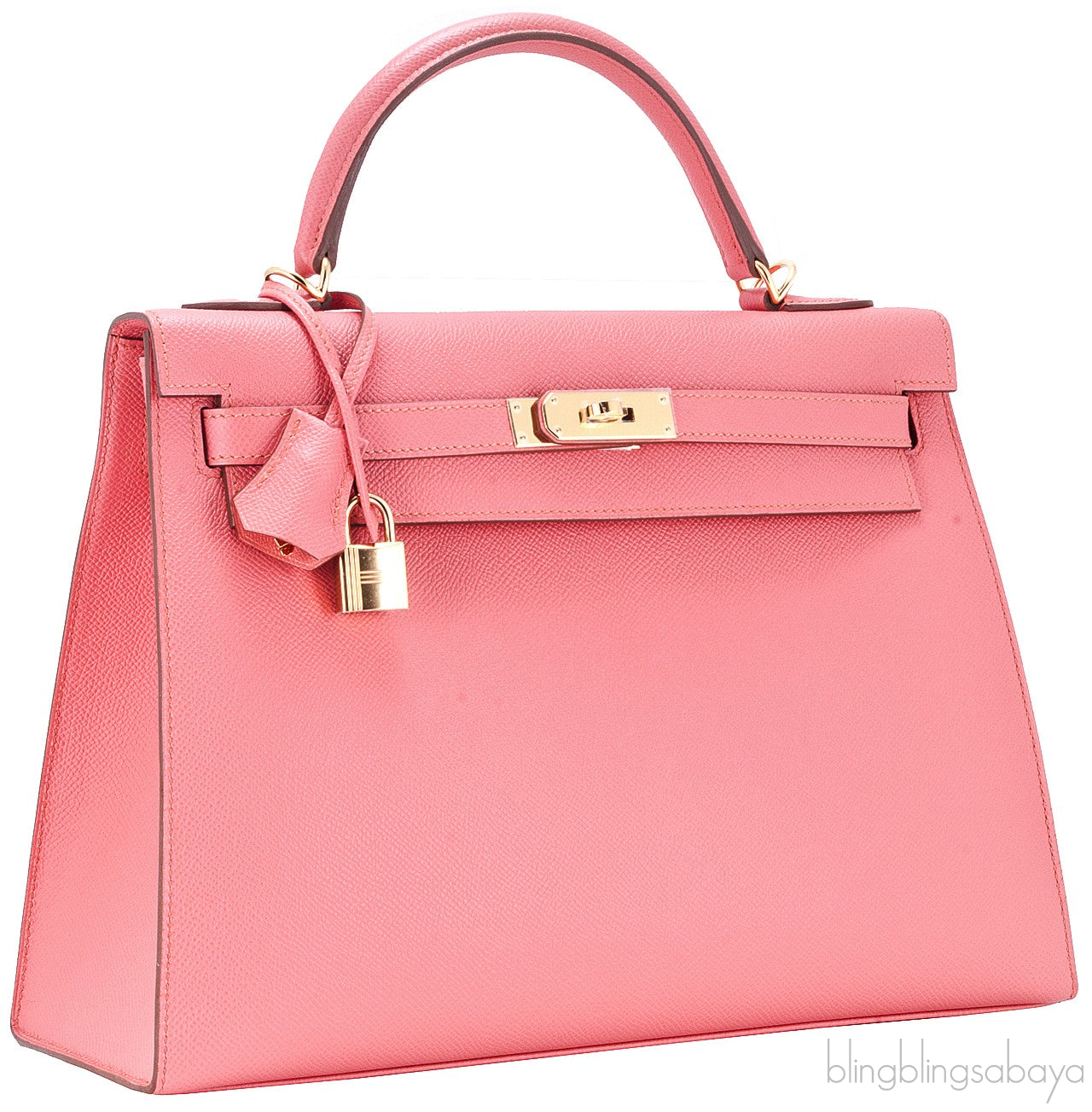 Kelly 32 Flamingo Epsom Sellier GHW