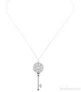 Petals Key Diamond Necklace