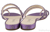 Purple Chain Polkadot Sandals