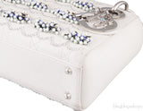 Lady Dior Mini Crystal Bead Embellished Bag