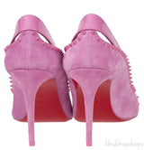 Duvette Spikes 85 Suede Pink Pumps