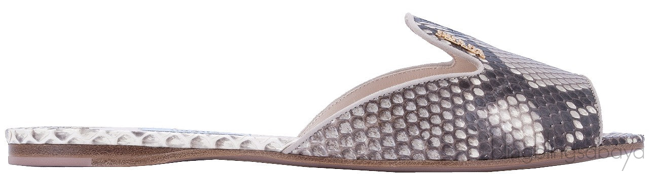 Natural Python Open Toe Slide