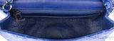 Chanel Velvet blue Mini Flap Bag