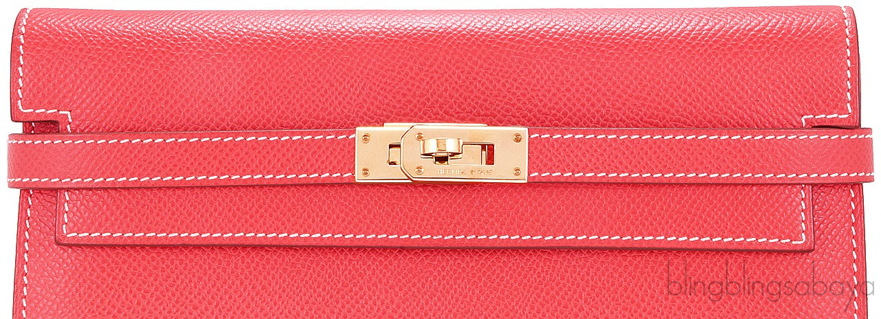 Kelly Long Wallet Epsom Bi-color