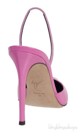 Pink Henriette Strass 85mm Pumps