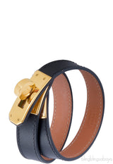 Kelly Black Double Tour Bracelet