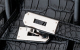 Birkin 35 Black Crocodile Porosus