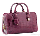 Amazona 23 Bordeaux Crocodile Bag