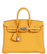 Birkin 25 Jaune Ambre Togo PHW