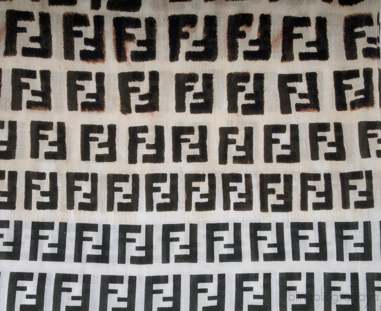 FF Leopard Silk Scarf