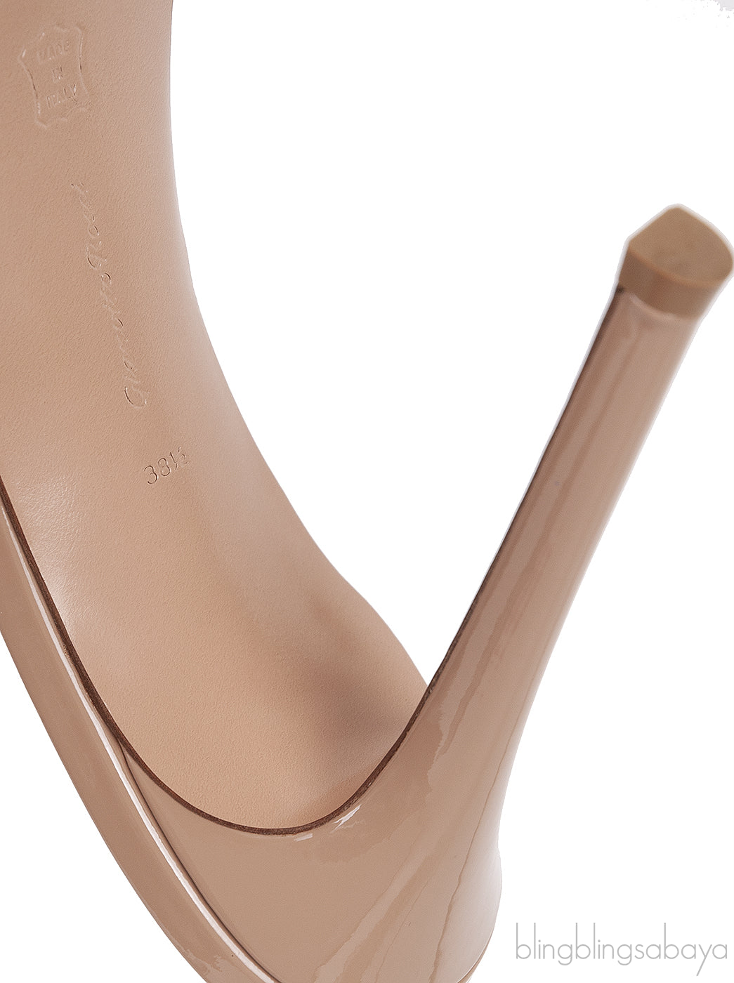 Nude Betty Plexy Platform Mule