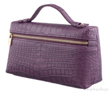 L19 Crocodile Purple Pouch