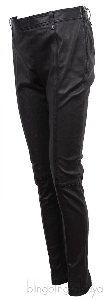 Black Leather Trouser