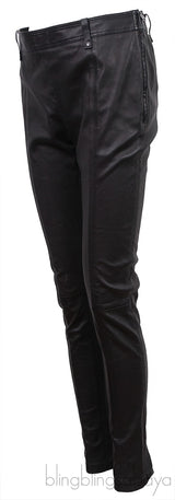 Black Leather Trouser