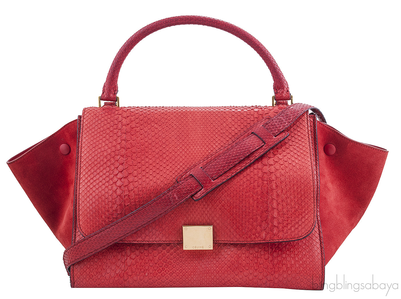 Trapeze Luggage Python Red*