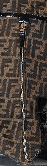 Fendi FF Brown Monogram Boots