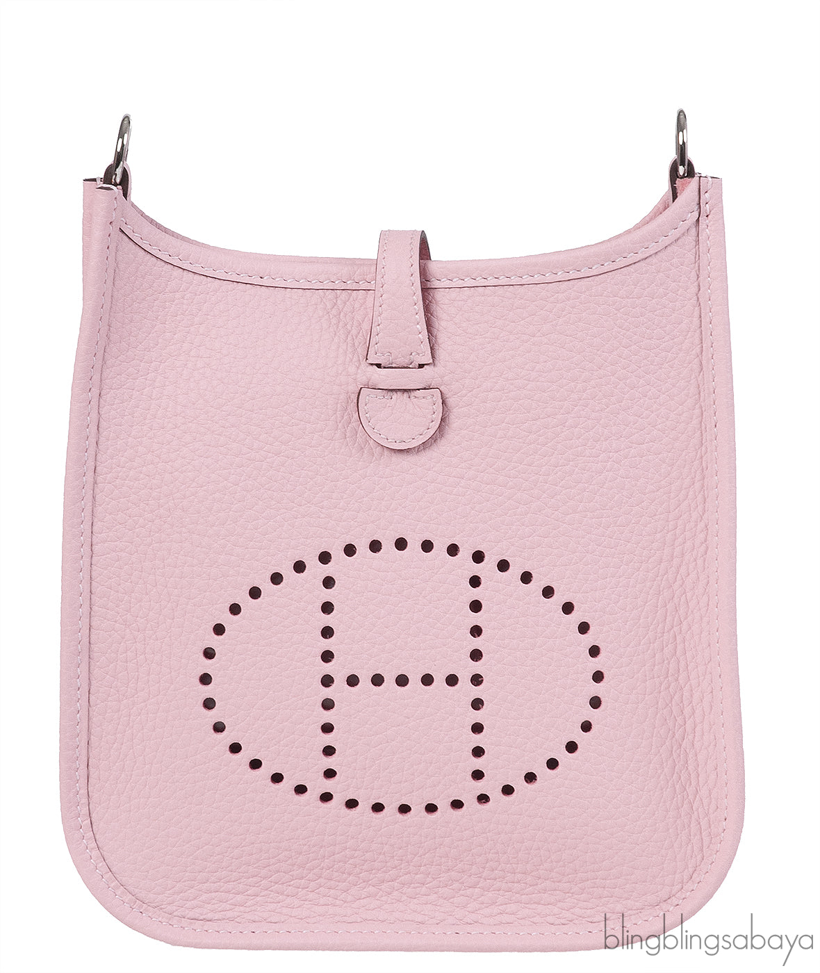 Hermès Mini Evelyne TPM 16 Rose Sakura Amazone Taurillon Clemence PHW