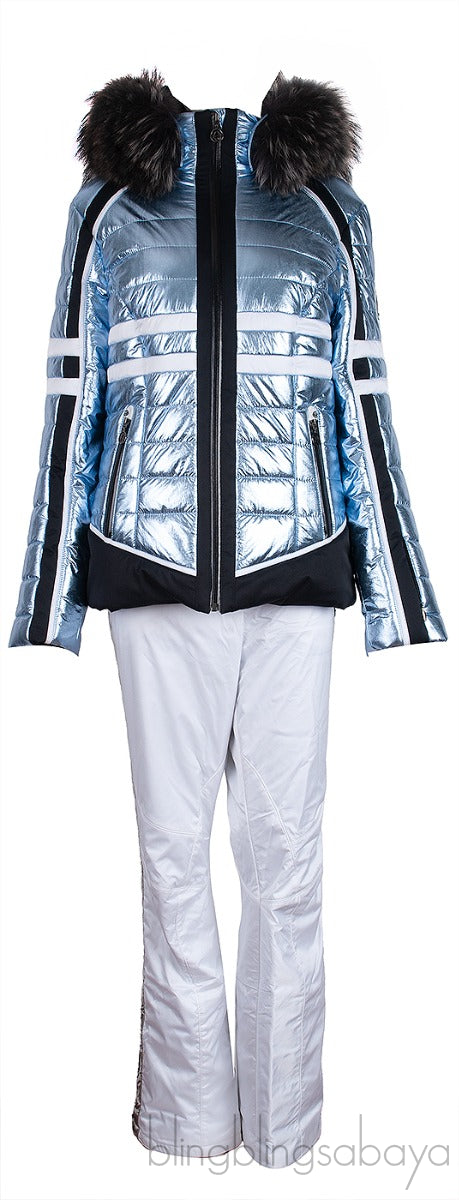 Fur Trimmed Ski Jacket & Trouser Set + Fusalp Inner Jacket