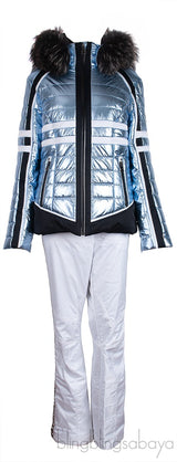 Fur Trimmed Ski Jacket & Trouser Set + Fusalp Inner Jacket