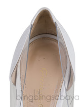 Plexi Vitello White 105 PVC Pumps